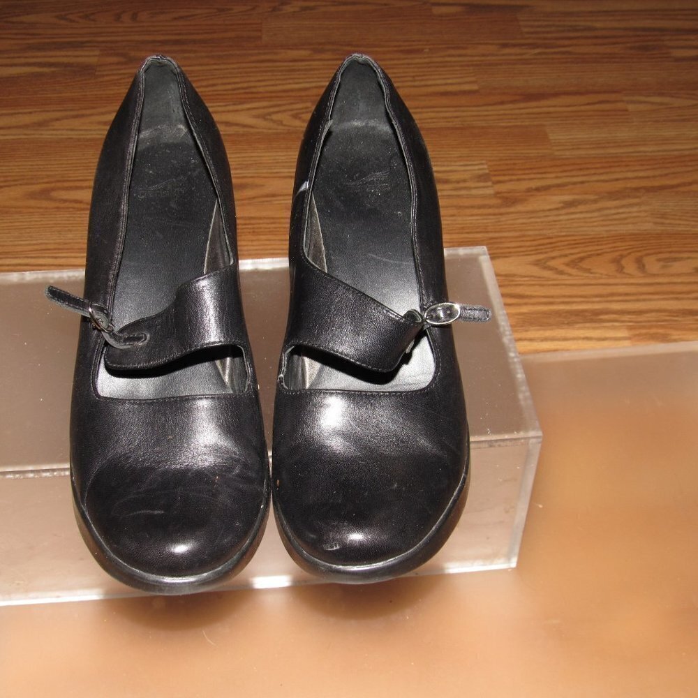 DANSKO Tara Leather Mary Jane Black Heels Shoes Size 40 (US Size 9.5-10) - Picture 3 of 5